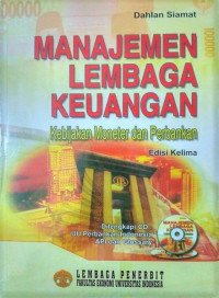 Image of Manajemen Lembaga Keuangan : Kebijakan Moneter dan Perbankan