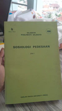 Image of Sosiologi Pedesaan Jilid 1