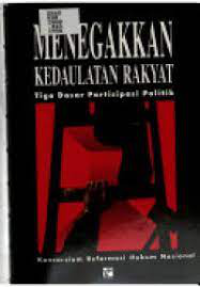 Image of Menegakan KedaulatanRakyat : Tiga Dasar Partisipasi Politik