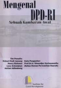 Image of Mengenal DPD-RI : Sebuah Gambaran Awal