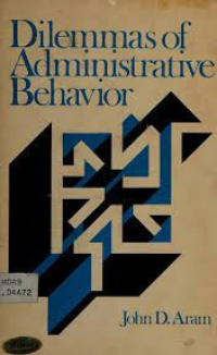 Image of Dilemmas of Administrative Behavior