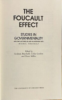 Image of The Foucault Effect:Studies in governmentality:with two lectures by and an inreview with michel foucault