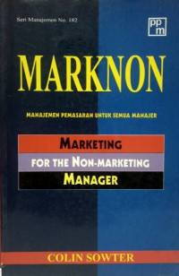 Image of Marknon : Manajemen Pemasaran untuk Semua Manajer