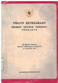 Image of Pidato Kenegaraan Presiden Republik Indonesia