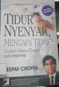 Image of Tidur Nyenyak, Mengapa Tidak?